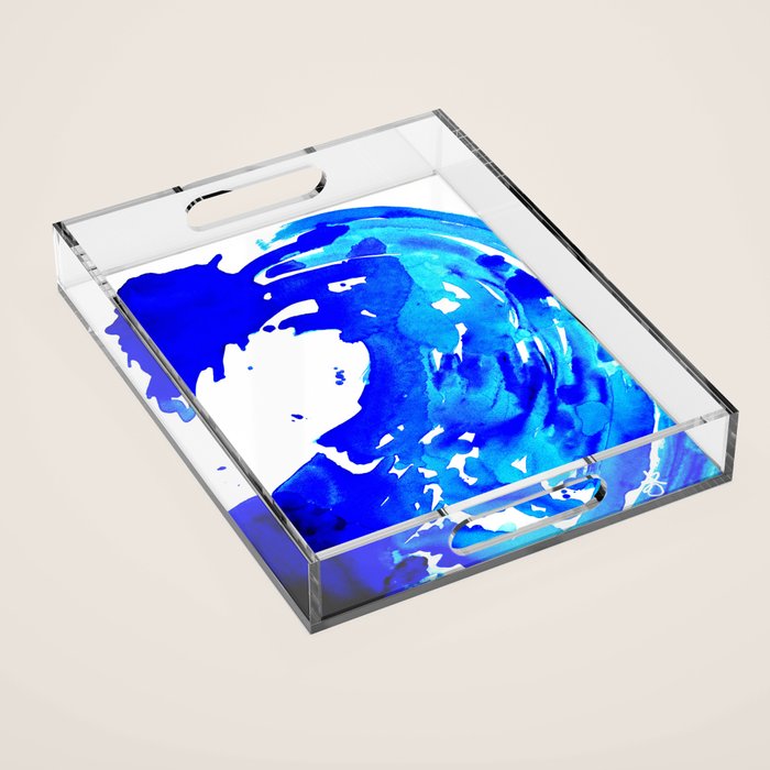 Save The Water Watercolour Acrylic Tray Gallery Image 1