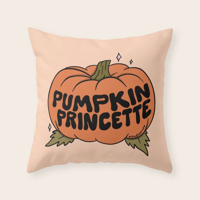 Pumpkin Princette Throw Pillow Gallery Image 6