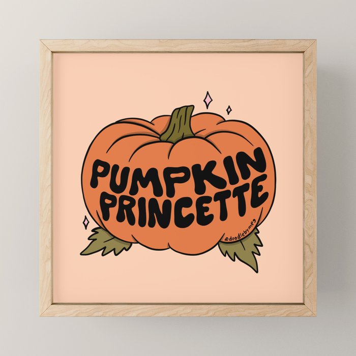 Pumpkin Princette Mini Art Print Gallery Image 1