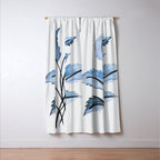 Blue leaves Window Curtain Gallery Image 3