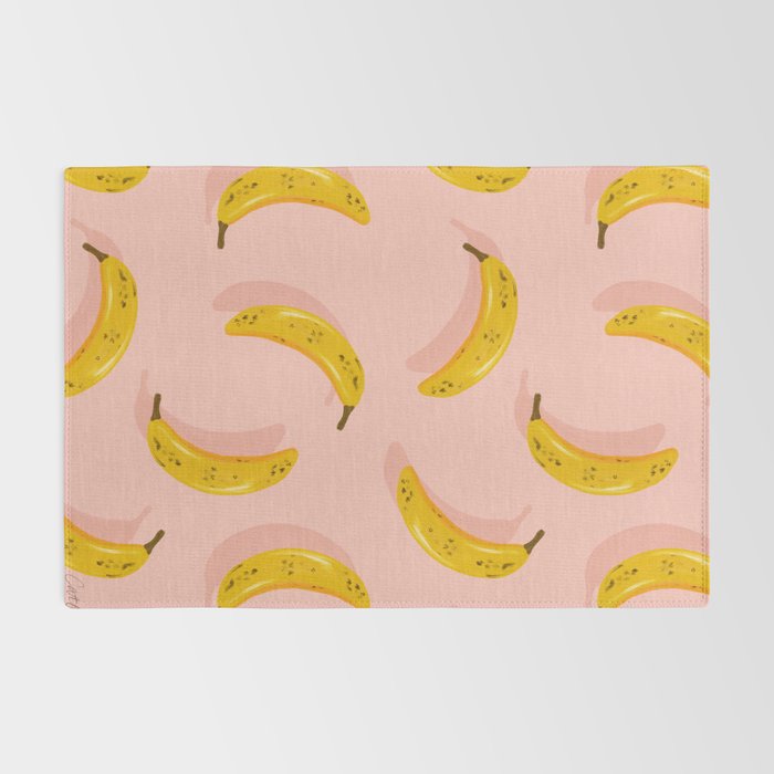 Banana Pattern - Blush Rug Gallery Image 2