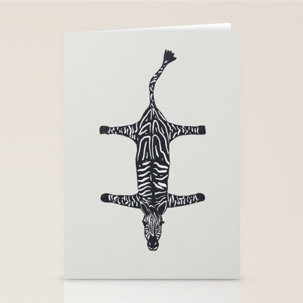 Abstract modern minimalistic zebras pattern  Stationery Card Gallery Image 1