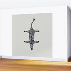 Abstract modern minimalistic zebras pattern  Wall Mural Gallery Image 2
