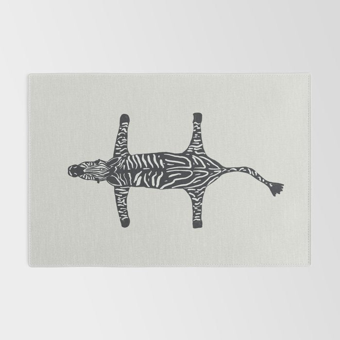 Abstract modern minimalistic zebras pattern  Rug Gallery Image 2