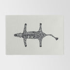 Abstract modern minimalistic zebras pattern  Rug Gallery Image 2