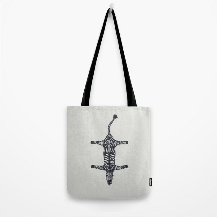 Abstract modern minimalistic zebras pattern  Tote Bag Gallery Image 2