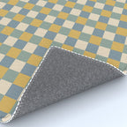 Checkered Multicolor Pattern XXVI Natural Summer Rug Gallery Image 4