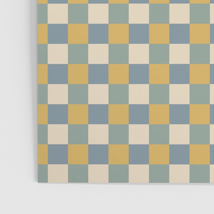 Checkered Multicolor Pattern XXVI Natural Summer Poster Gallery Image 3