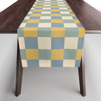 Checkered Multicolor Pattern XXVI Natural Summer Table Runner Gallery Image 1