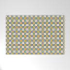 Checkered Multicolor Pattern XXVI Natural Summer Welcome Mat Gallery Image 1