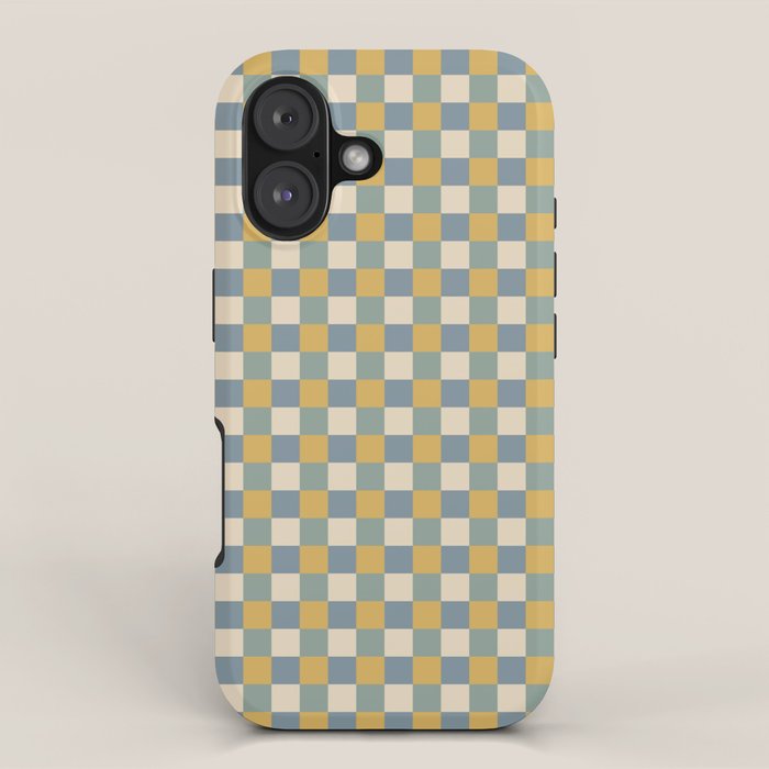 Checkered Multicolor Pattern XXVI Natural Summer iPhone Case Gallery Image 1