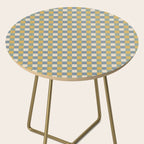 Checkered Multicolor Pattern XXVI Natural Summer Side Table Gallery Image 2