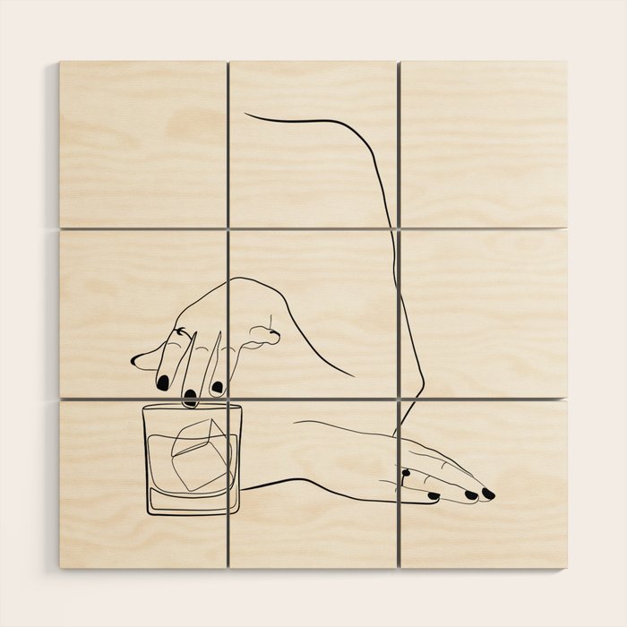 Whiskey Woman Wood Wall Art Gallery Image 1
