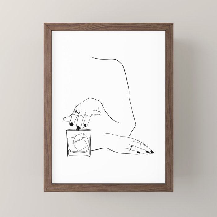 Whiskey Woman Mini Art Print Gallery Image 2