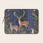 Woodland Animals in Dark Forest Laptop Sleeve Gallery Image 1