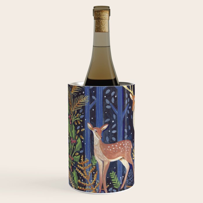 Woodland Animals in Dark Forest Wine Chiller Gallery Image 2