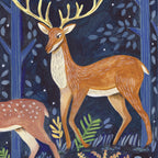 Woodland Animals in Dark Forest Coffee Mug Gallery Image 2