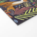 Woodland Animals in Dark Forest Welcome Mat Gallery Image 2