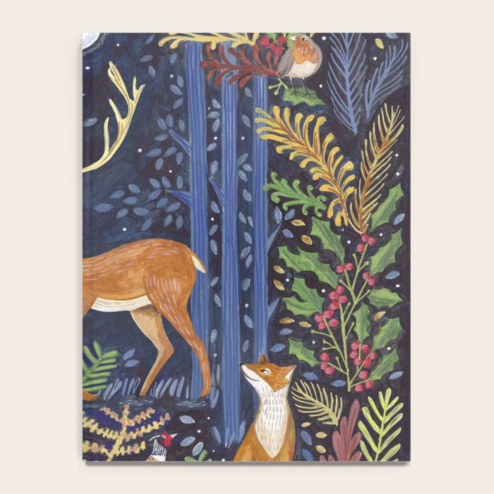Woodland Animals in Dark Forest Notebook Gallery Image 4
