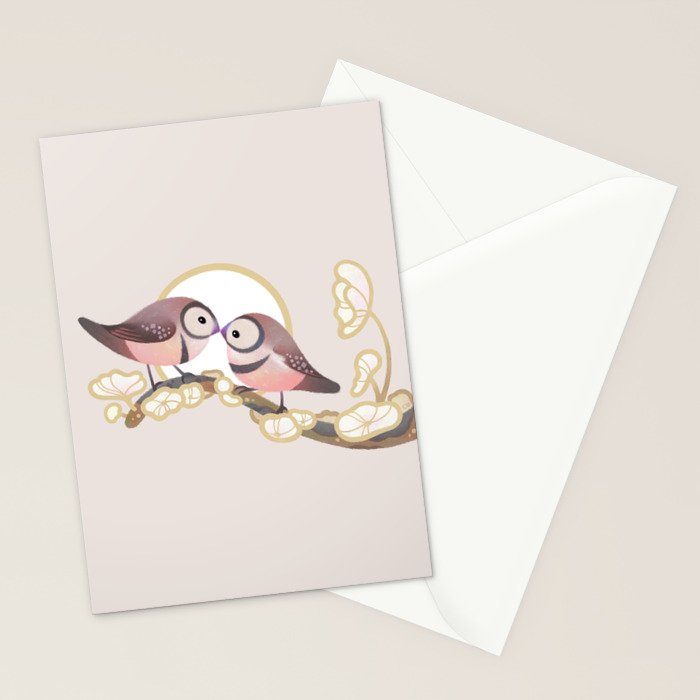 Owl finch Stationery Card Gallery Image 2