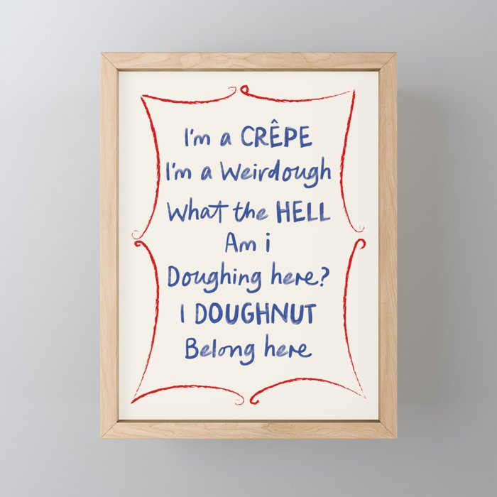 I'm a Crepe Kitchen Art Print Mini Art Print Gallery Image 1