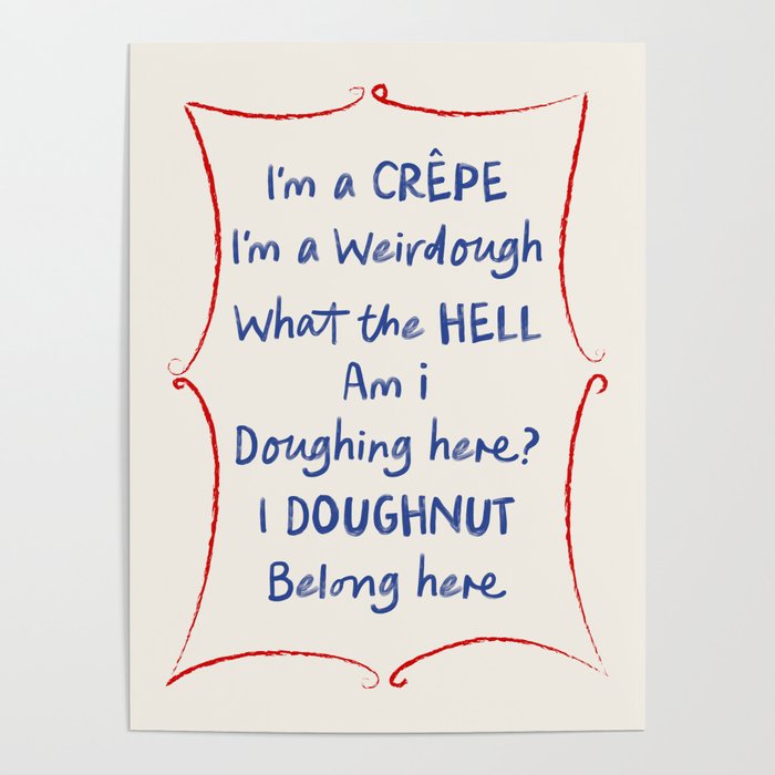 I'm a Crepe Kitchen Art Print Poster Gallery Image 1