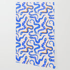 Blue Snakes Pattern Wallpaper Gallery Image 2