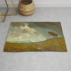 Granville Redmond - Coastal Storm Landscape Oil Painting Rug Gallery Image 1