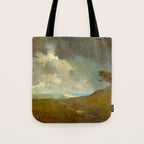 Granville Redmond - Coastal Storm Landscape Oil Painting Tote Bag Gallery Image 1