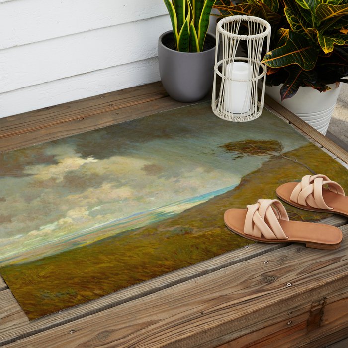 Granville Redmond - Coastal Storm Landscape Oil Painting Outdoor Rug Gallery Image 2