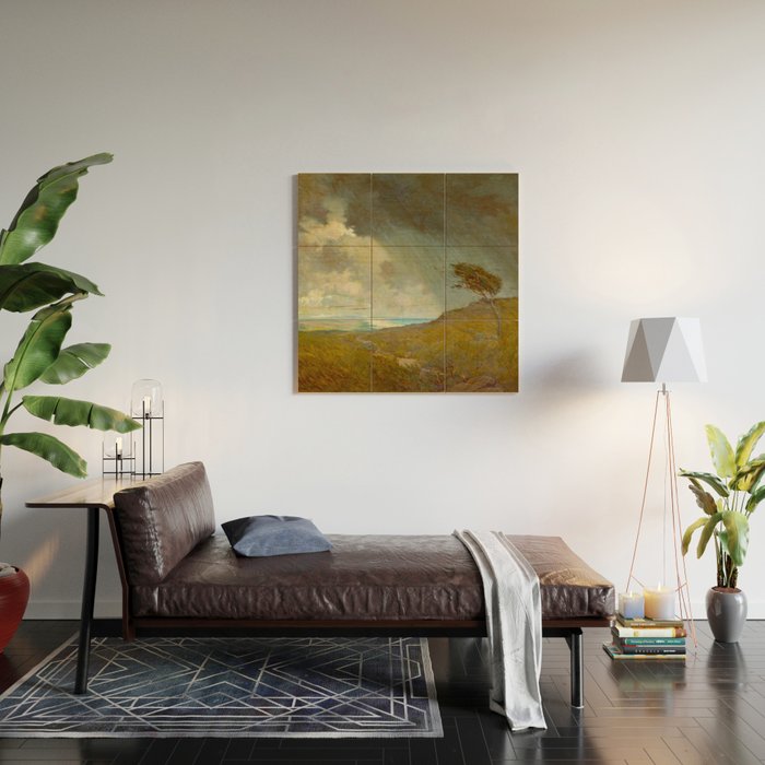 Granville Redmond - Coastal Storm Landscape Oil Painting Wood Wall Art Gallery Image 2