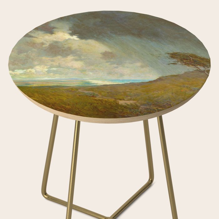 Granville Redmond - Coastal Storm Landscape Oil Painting Side Table Gallery Image 2