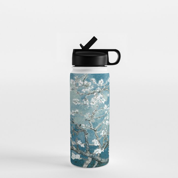 Vincent Van Gogh Almond Blossoms Teal Water Bottle Gallery Image 1