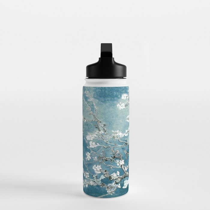 Vincent Van Gogh Almond Blossoms Teal Water Bottle Gallery Image 3