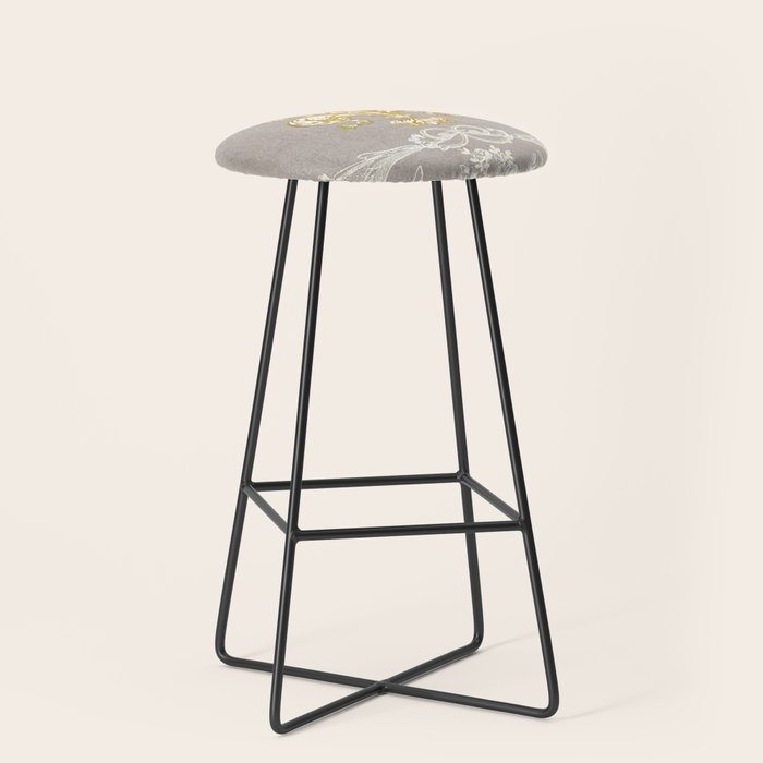 Fleur De Lis Stool Gallery Image 1