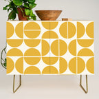 Mid Century Modern Bauhaus Pattern Yellow Credenza Gallery Image 1