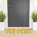 Mid Century Modern Bauhaus Pattern Yellow Welcome Mat Gallery Image 3