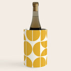 Mid Century Modern Bauhaus Pattern Yellow Wine Chiller Gallery Image 3
