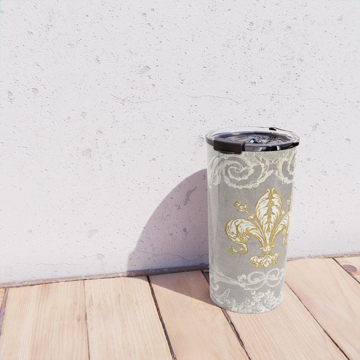 Fleur De Lis Travel Mug Gallery Image 4