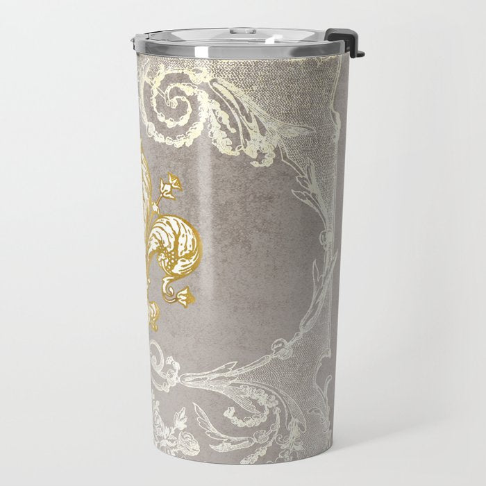 Fleur De Lis Travel Mug Gallery Image 2