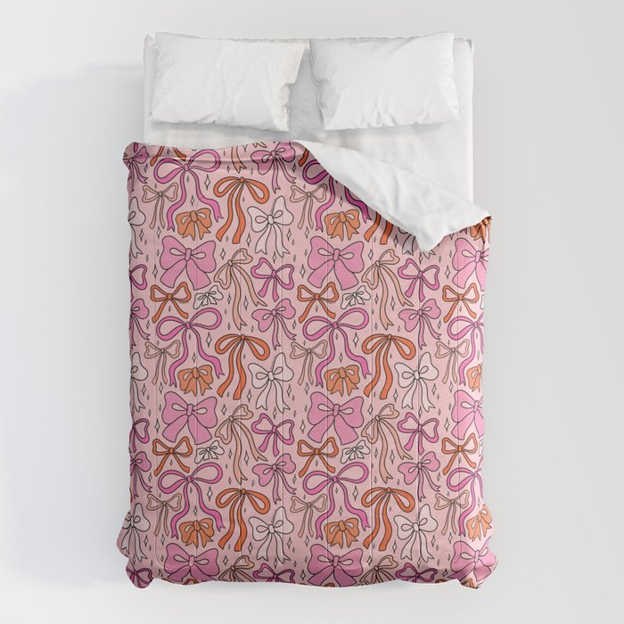 Pink Bow Print Comforter Gallery Image 1