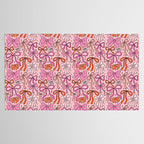 Pink Bow Print Tablecloth Gallery Image 2