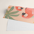 Pastel Parrot Pair Wrapping Paper Gallery Image 2
