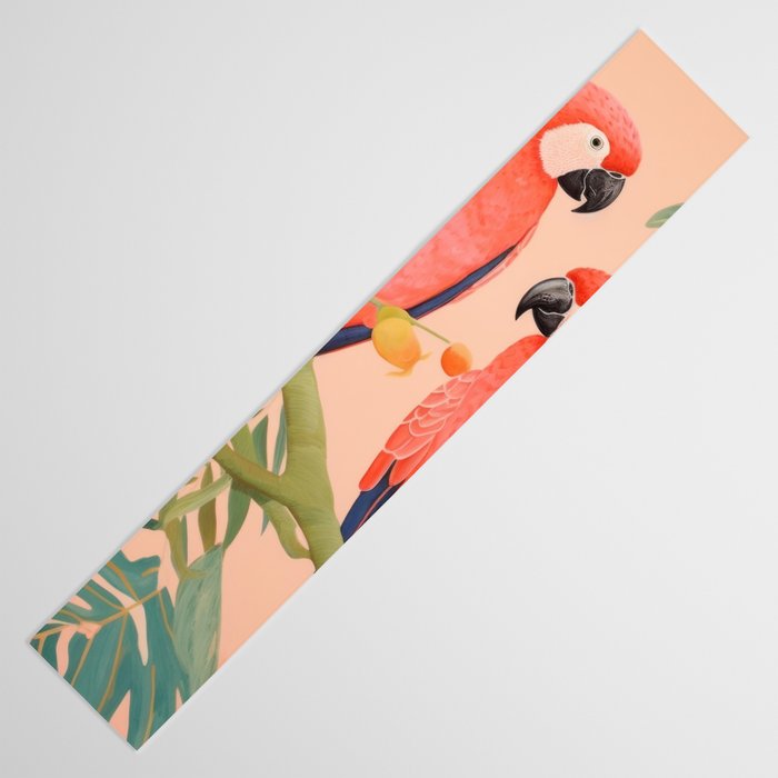 Pastel Parrot Pair Table Runner Gallery Image 3