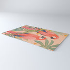 Pastel Parrot Pair Rug Gallery Image 3