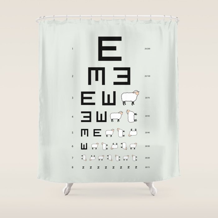 The EWE Chart Shower Curtain Gallery Image 1