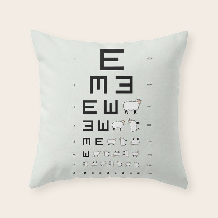 The EWE Chart Throw Pillow Gallery Image 1