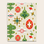 Vintage Christmas Ornaments Pattern Notebook Gallery Image 4