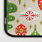 Vintage Christmas Ornaments Pattern Laptop Sleeve Gallery Image 3