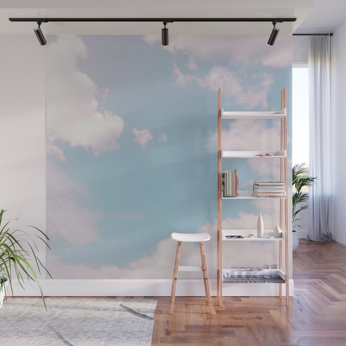Every Cloud Has a Pink Lining Wall Mural Gallery Image 1